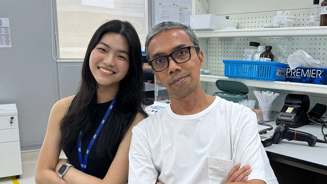 Wen Hui with her mentor, Didi