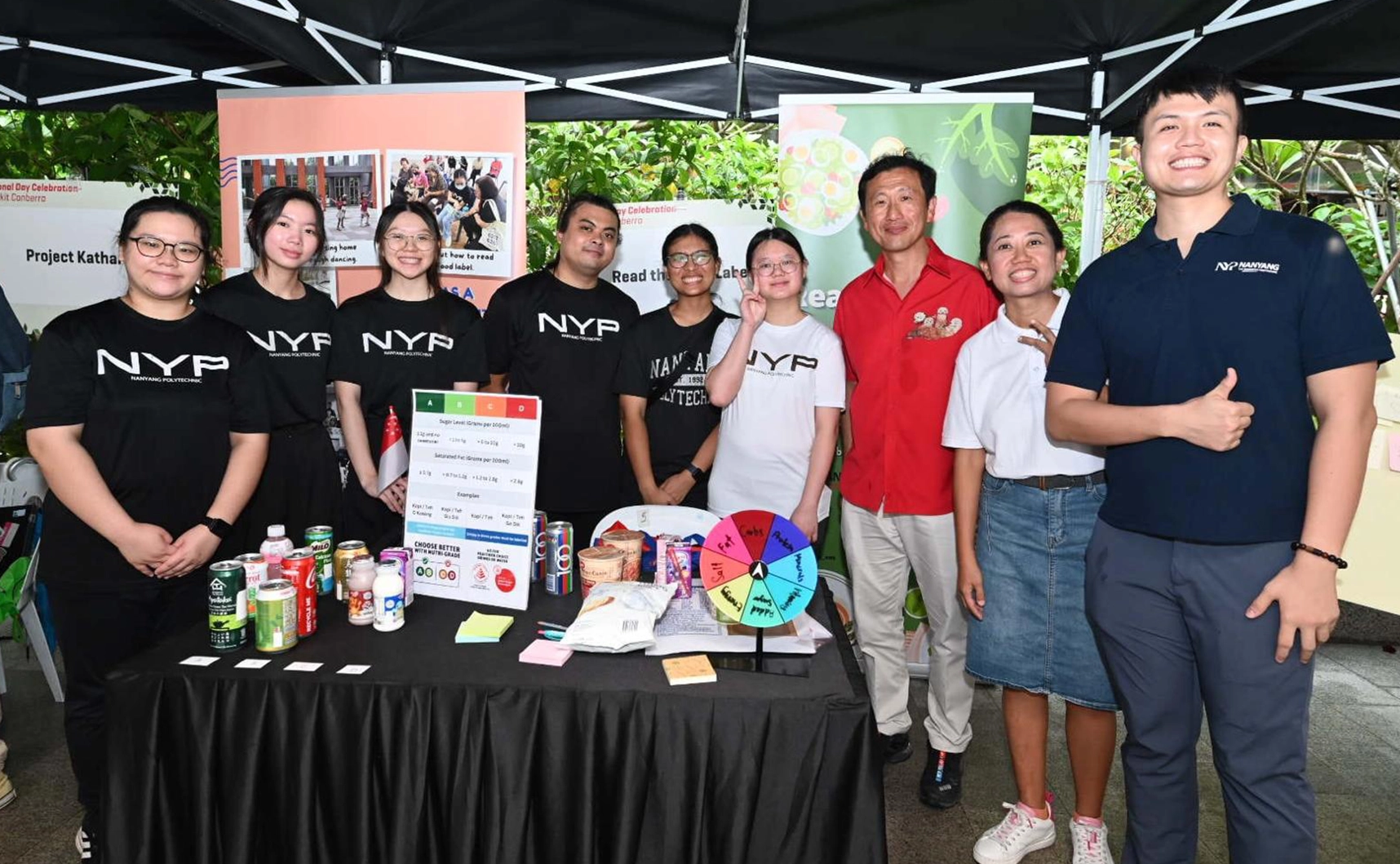 Food Label Reading Booth at National Day Observation Ceremony