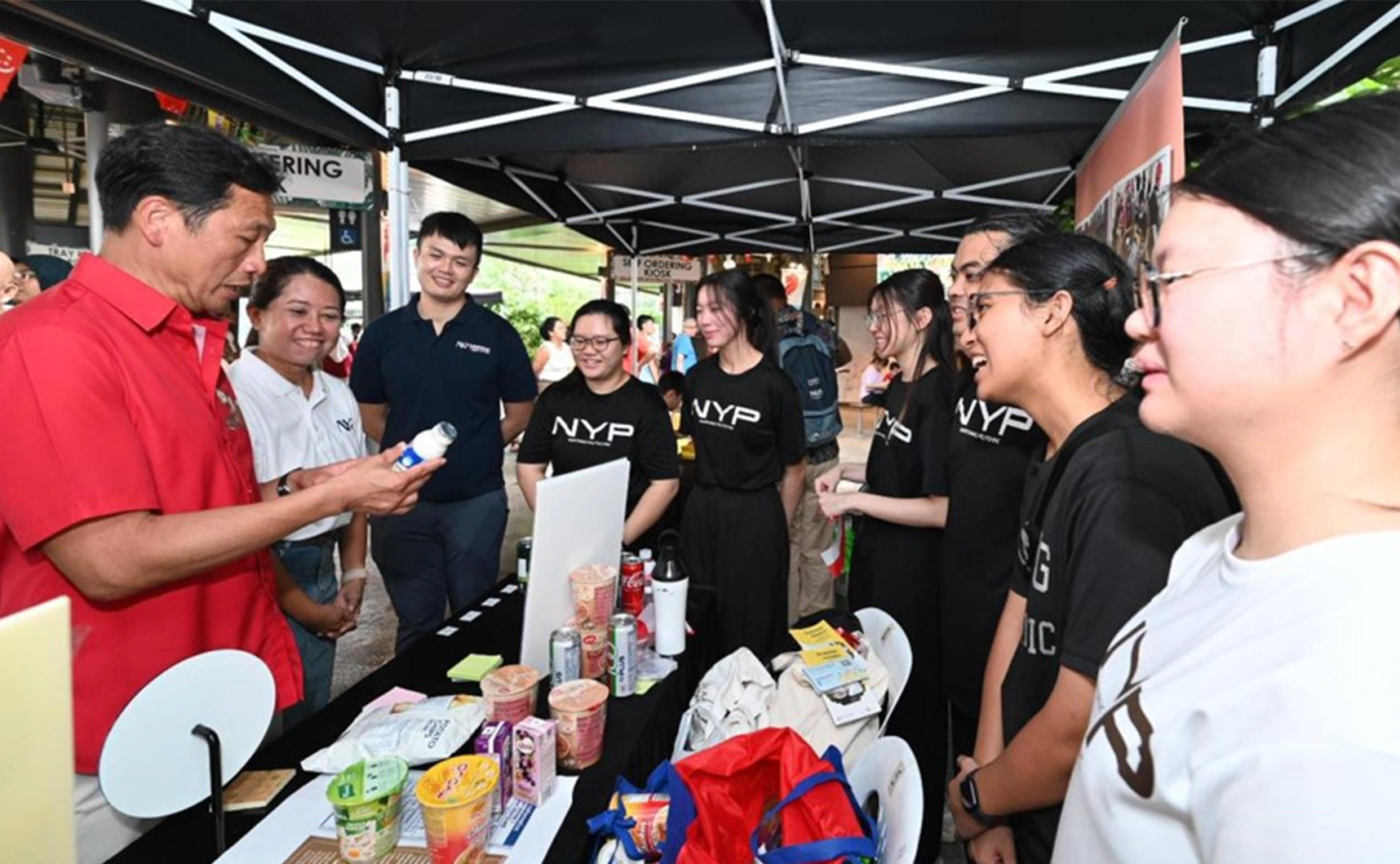 Food Label Reading Booth at National Day Observation Ceremony