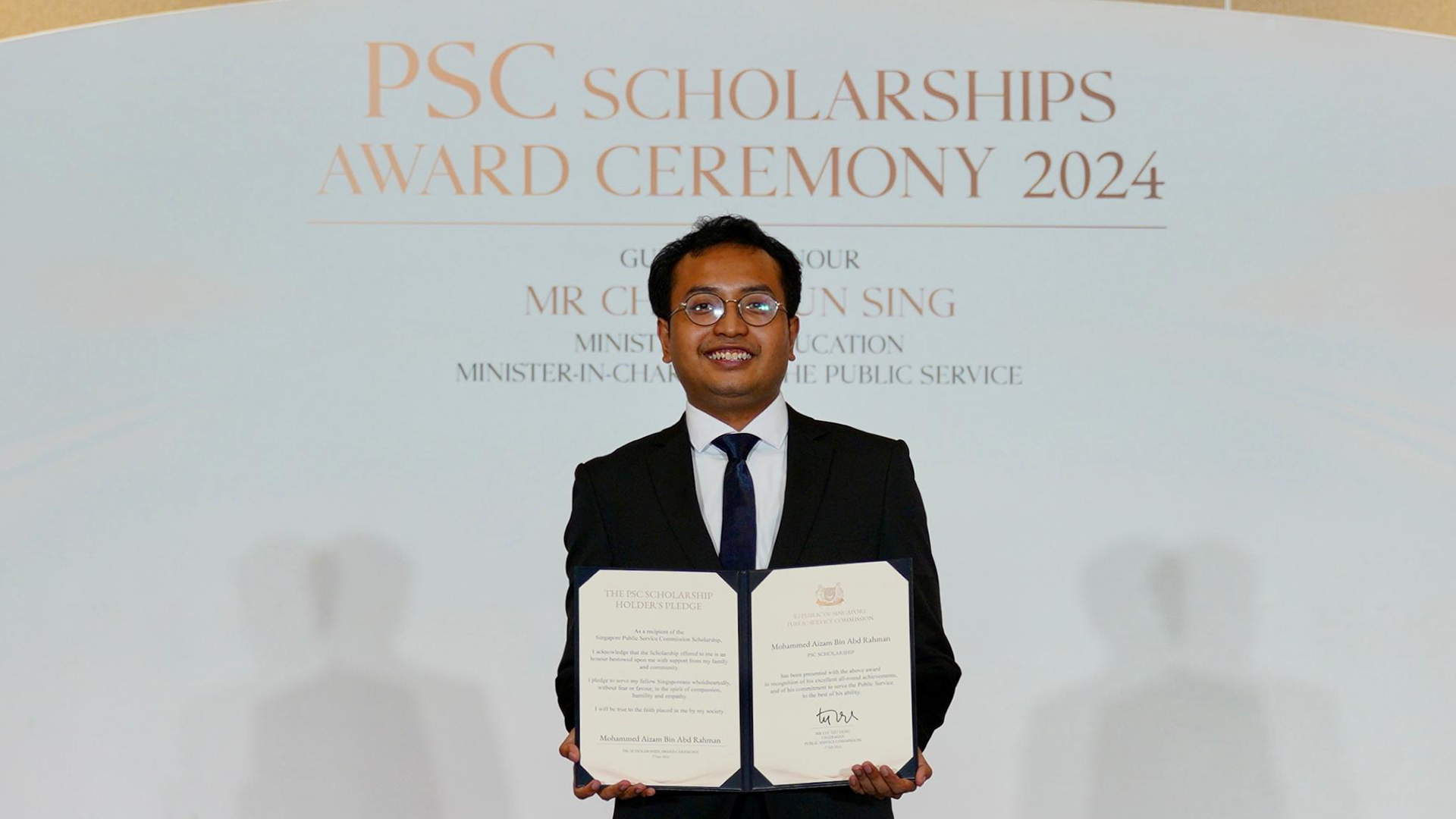 Aizam, our PSC Scholar from NYP